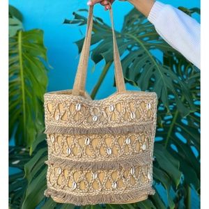 🐚 ISLA Jute Handmade Seashell Tote by Salt + Umber  🎉Host Pick!🎉